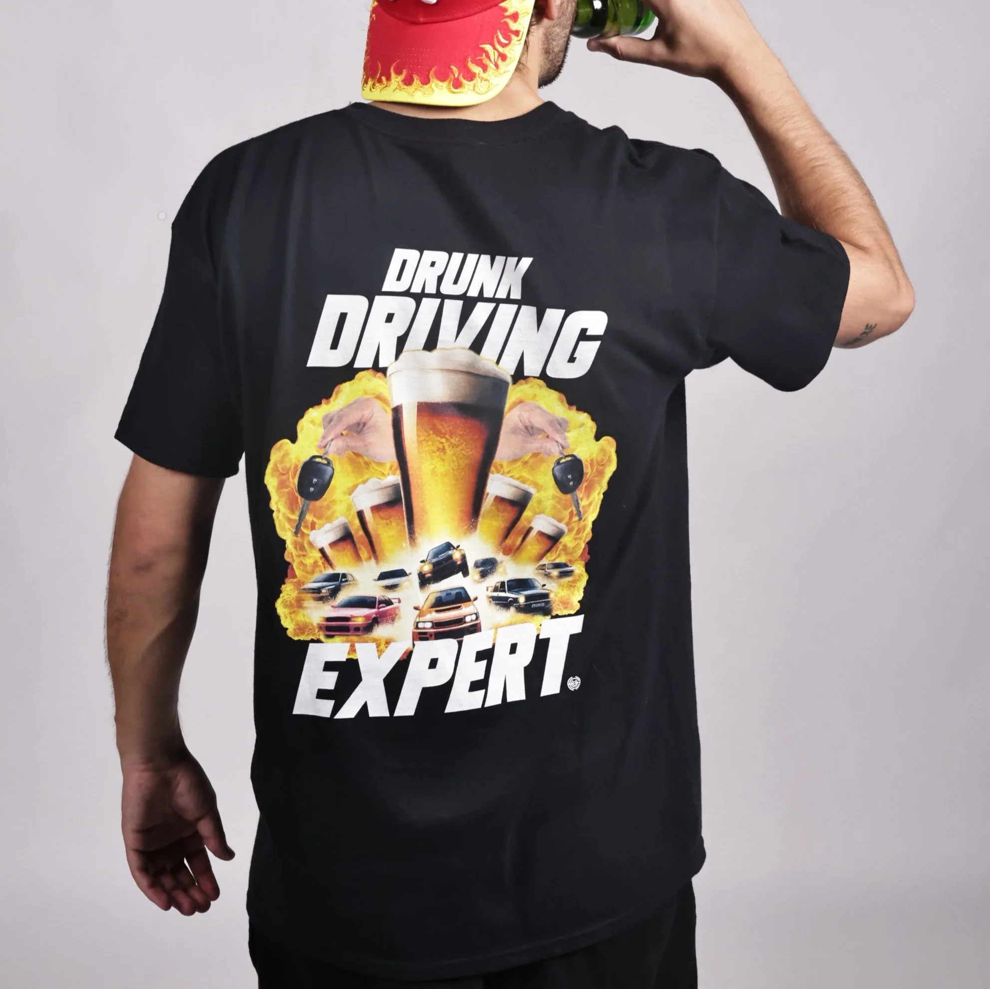 T-shirt - Drunk driving expert (impression arrière) - Image 2