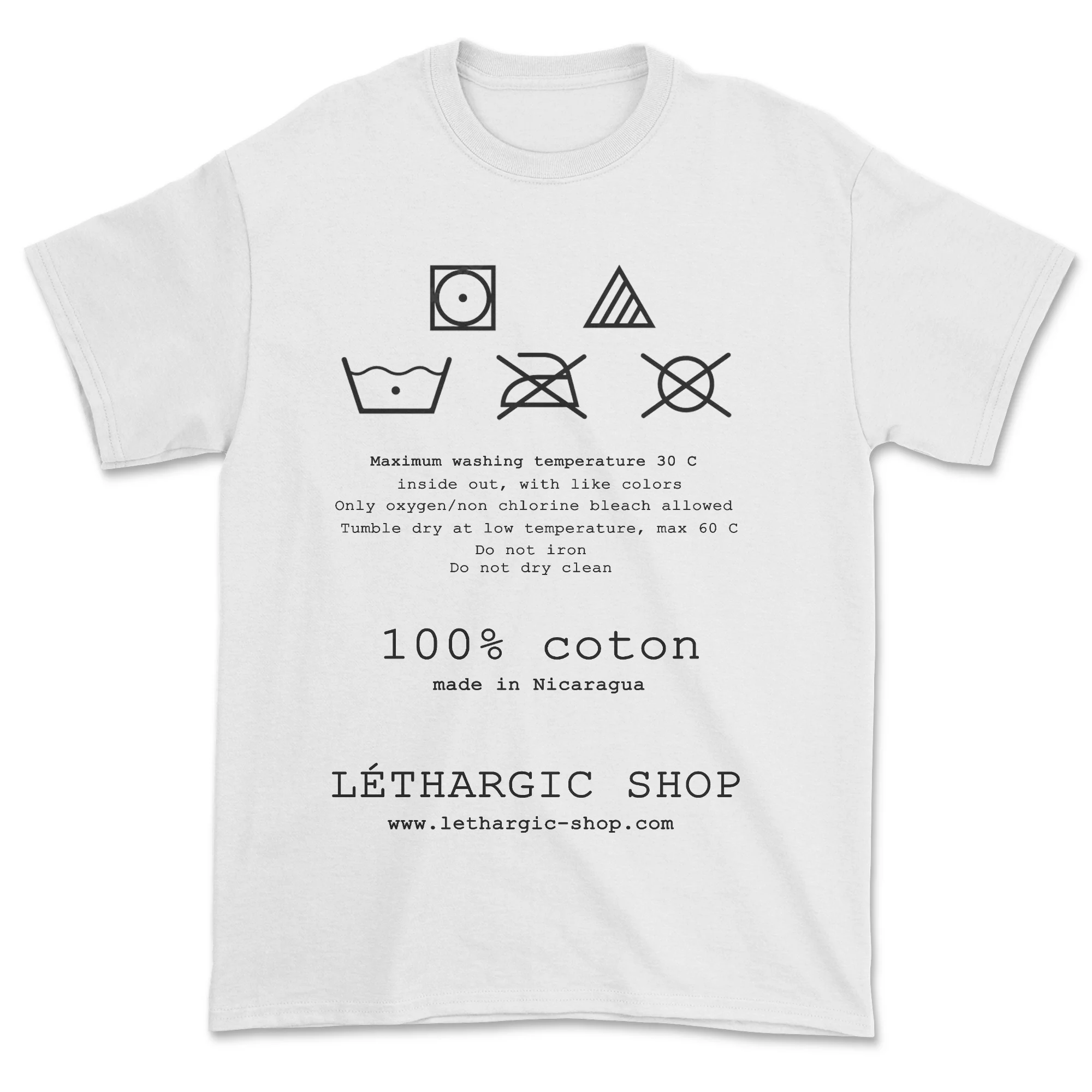 T-shirt - Étiquette de lavage - Image 2