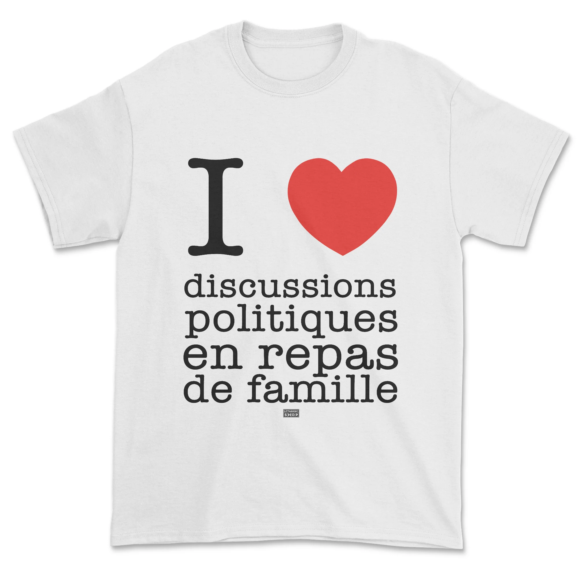 T-shirt - I love discussions politiques en famille - Image 2