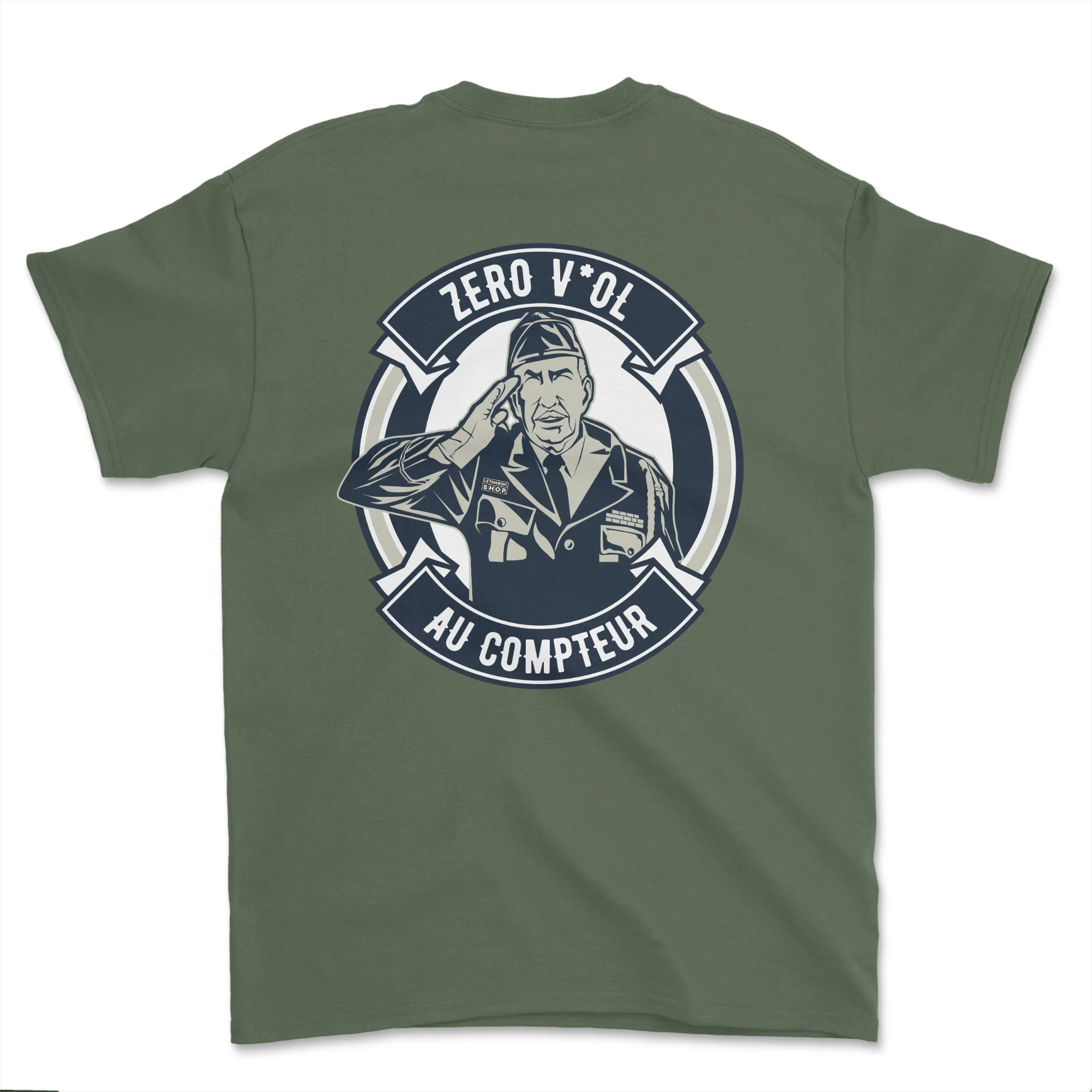 T-shirt - Zéro v*ol au compteur (impression arrière)